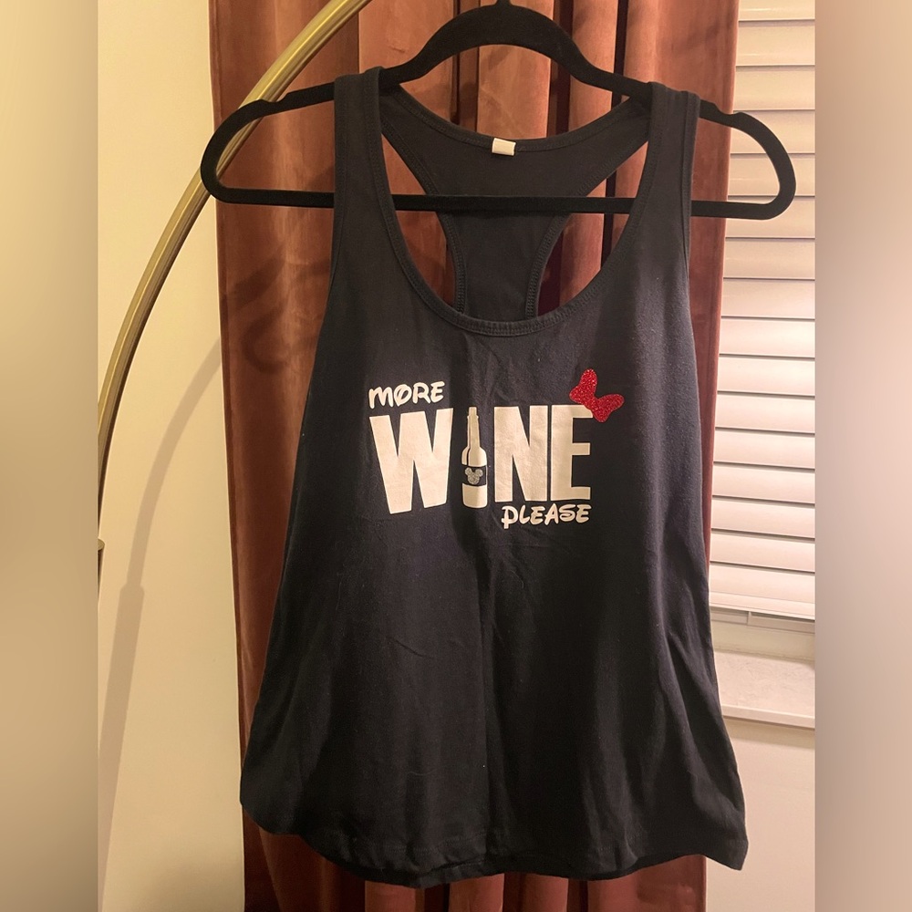 More Wine Please! Disney racer back tank